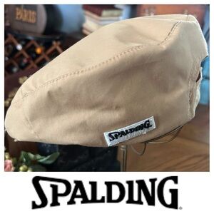 Vintage SPALDING Tan Golf Cap